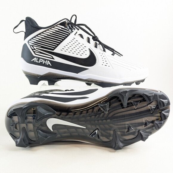 Nike Alpha Menace Strong Football Cleats White Black Men’s Size 16 IB2572-100 main image 6